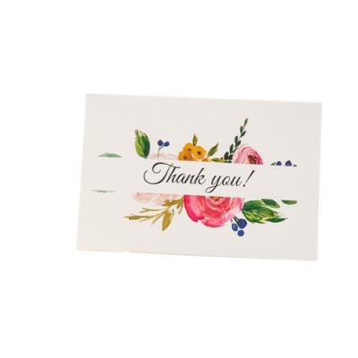 China paper & Cardboard Factory Sale Flowers Paper Card Christmas Direct Greeting Cards Thank You Card for sale