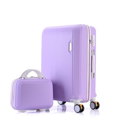 China 20/22/24/26/28 Inch Good Quality ABS Trolley Luggage Suitcase With 12 Inch Make Up Case for sale