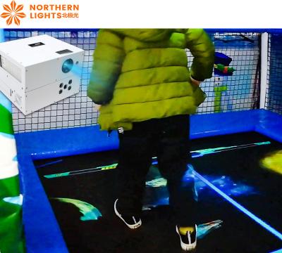 China Indoor Northern Lights Interactive Trampoline Game 3500 Lumens à venda