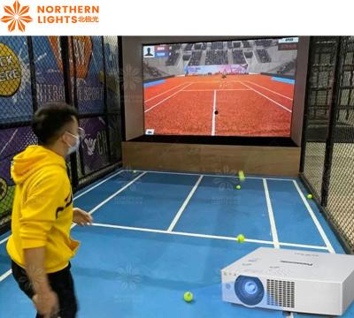 China Ar Smart Tennis Simulation Mix Reality Sports Interactive Indoor Tennis With Screen for sale