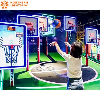 China Met munten bediende Street Basketball Arcade Game Shoot Basketball schietmachine Te koop