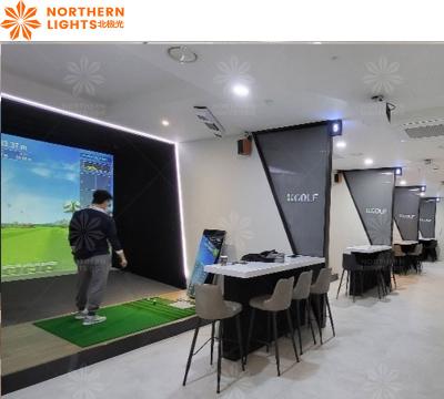 China Golf Screen Interactive Projection Ar Golf Sport Simulator For Sport Amusement Park for sale