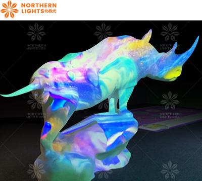 China Immersive Projection 3d Mapping Digital Art Holographic Video Ar Animation Artworks for sale