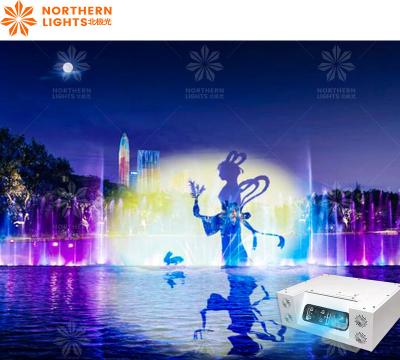 China Lake Musical Fountain Water Screen Show Movie Fog Screen Projection 3d Mapping Te koop