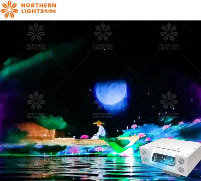 China Interactive Projection Mapping Outdoor Lake Fountain Water Screen Outdoor Water Screen Fountain Projection à venda