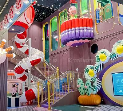 China Indoor Soft Play Maze Slide Trampoline Ball Pit Sand Pit Toddler Playground for sale