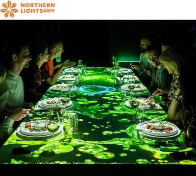 China Sistema de proyección interactivo inmersivo de pantalla grande 3D holográfico para restaurante en venta