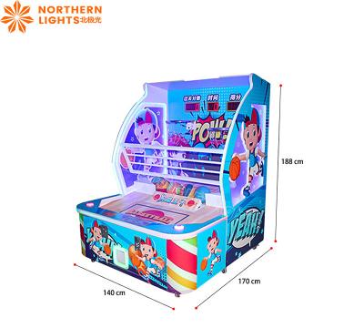 China 2 Kids Basketball Coin Operated Game Machine Happy Basketball Redemption Game for sale