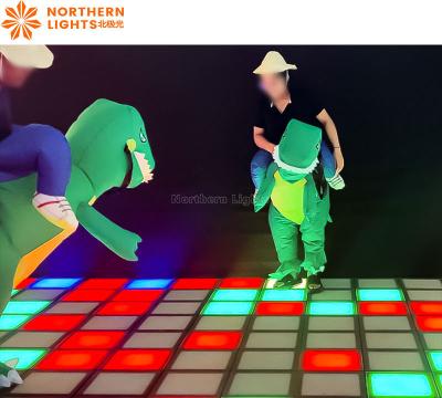 China Interactive Wired RGB Activated Game LED Dance Floor 30*30cm Factory Supply for sale