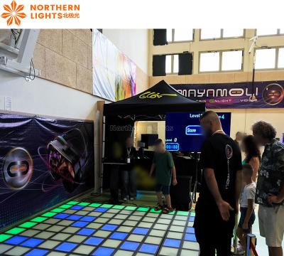 China RGB Infinity Panels Interactive 3D Interactive LED Floor Game RGB Dance Floor for sale