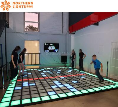 China Led Floor Interactive Light Active 300+ Game Interactive Led Dance Floor Factory for sale