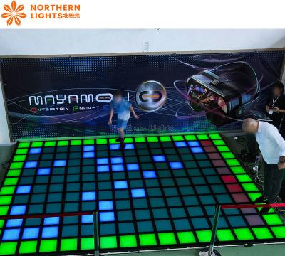 China Led Floor Game Screen Interactive Light Grid Active Games LED Dance Grid Floor for sale