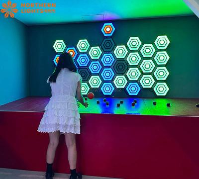 China Ar Game Interactive Throwing Game Activate Arena Wall Light Interactive Induction Gaming Wall Light for sale