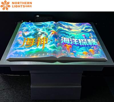 China Virtual Flip Book Projection Restaurant Menu Interactive Projector for sale