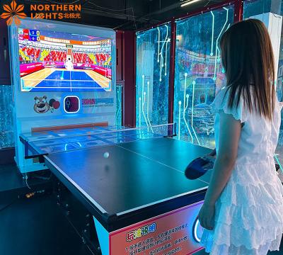 China Amusement Equipment Interactive Games Interactive Sports Game Simulated Table Tennis for sale