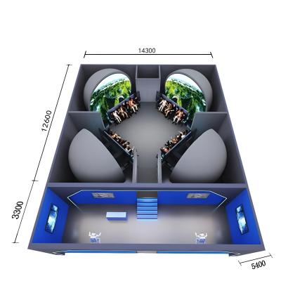 China Customized Immersive 360 Degree Cinema Dome Theatre Equipment for sale