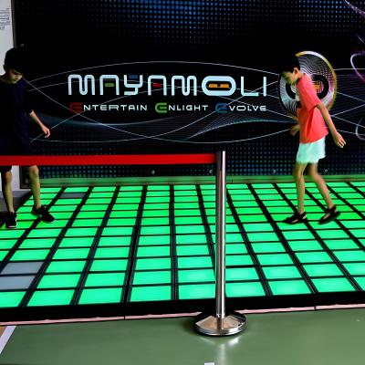 China LED Dance Floor Tiles Jumping Grid For Amusement Park Factory Direct Sale for sale