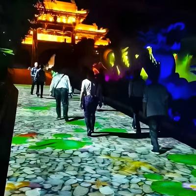 China Buiten infrarood bewegingssensor interactieve projectie meeslepende vloer interactief spel Te koop