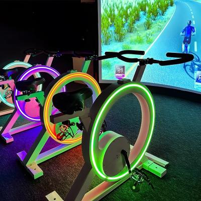 Cina Giochi di bicicletta dinamica AR Giochi di bicicletta di corsa Proiezione interattiva VR Exercise Bike With Video Game in vendita