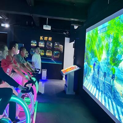 China Exercise Bike With Video Projector Interactive Projection Game Cycling Simulator for sale