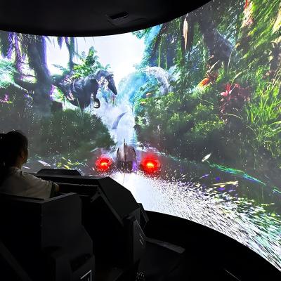 China Virtual Reality Track Cinema Interactive Digital Projection Simulator Cinema for sale