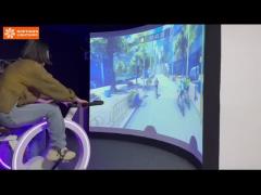 Dynamic racing interactive holographic interactive projection sports fitness equipment Dynamic bike