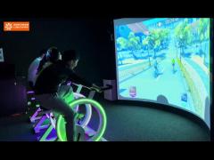 Virtual Cycling Fitness Spinning Bike Interactive Smart Park Outdoor Large Screen Sports Fitness Pro