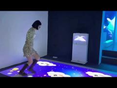 3D Hologram Interactive Floor Projector Movable Outdoor Mobile Projector