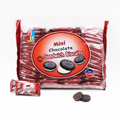 China 600g Natural Mini Sandwich Cookie For Best Popular Halal Chocolate Banana Cookies Product for sale