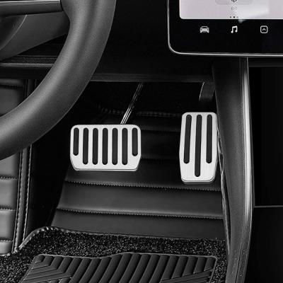 China Non-slip brake and accelerator stainless steel car pedal protection set for sale