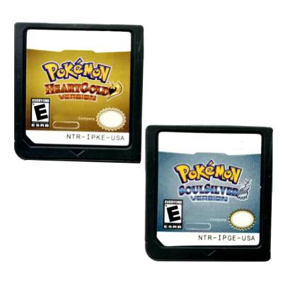 China High quality USA and EUR Pokemon Heartgold and Pokemon Soulsilver version game cartridge for ds SFGBC01 for sale