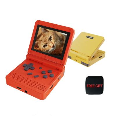 China 2021 New 32-Bit Handheld Game Console Technology New Retro 3 Inch IPS Screen Open System Double Top Block Handheld Game Players for sale