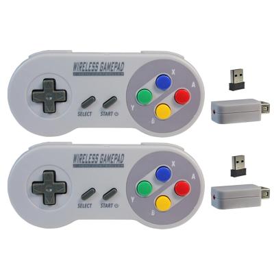 China In Stock 2 in 1 Wireless Gamedpad for SNES Cassic Mini PC Android Raspberry Gamepad for N-Switch USB SNES Joystick and Game Wireless Controller for sale