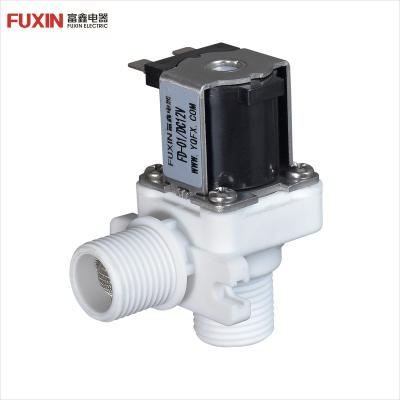 China General FUXIN FD-01 cheap price pp plastic water solenoid valve washing machine normally closed valve DC24V for sale