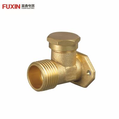 China High Quality Nickel Plated Copper Filter G1/2 Stop Pickling General FUXIN T Type Sewage Check Valve for sale