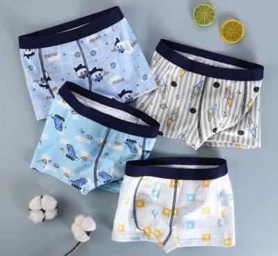 China 2022 New Fashion Children's Breathable Boxer Briefs Soft 95% Cotton Baby Boy Underwear Boys In Boxers for sale