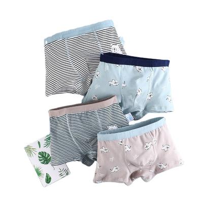 China Support Customization Kids Underpants Cotton Children Underwear Boys Breathable Boxer for sale