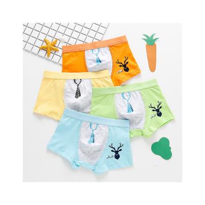 China Wholesale Breathable Customized Pure Cotton Cute Printed Kids Boys Underwear Comfortable for sale