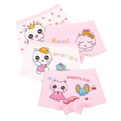 China 2022 100% cheap set of best price girls breathable underwear girls cotton boxers briefs girls panties for sale