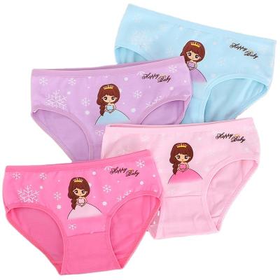 China Hot Sale Cartoon Kid Breathable Underwear Kids Pretty Briefs Panties Girls Underwear Wholesale Kids Children for sale