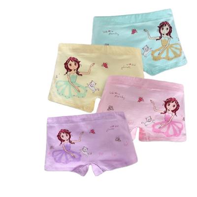 China Kids Breathable High Quality Organic Cotton Boxer Cute Kids Underwear Set Girls Breathable Briefs for sale