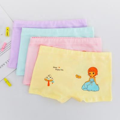 China Cute Cotton Children Girls Underwear Girls Cartoon Panties Kids Breathable Comfortable Boxers Girls Underwear for sale