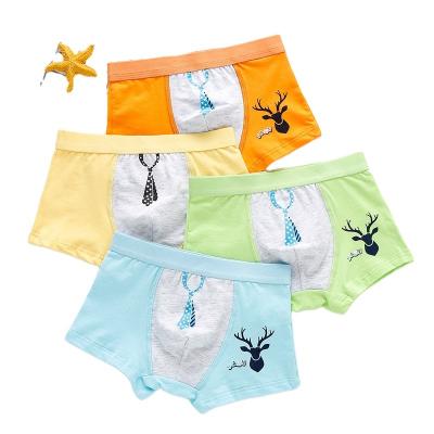 China Factory direct supply children breathable print cotton boy briefs cute underwear boxers children soft boys underwear for sale