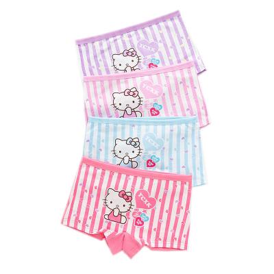 China Breathable Good Quality Soft Cotton Cat Soft Custom Pattern Printed Girls Underwear for sale