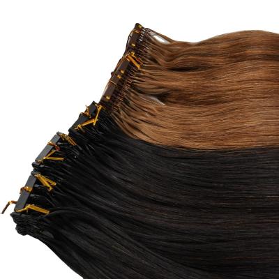 China 2022 Cuticle Aligned Full Cuticle Aligned Virgin Natural Color Straight 6D Human Hair Extension for sale