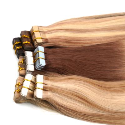 China Silky Straight Big Wave Chaofan Virgin Human Hair Double Drawn Tape Current Good Quality Remy Hair Extension for sale