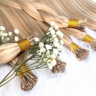 China 100% gray curl hair factory price stick tip russian remy russian remy hair extension for sale