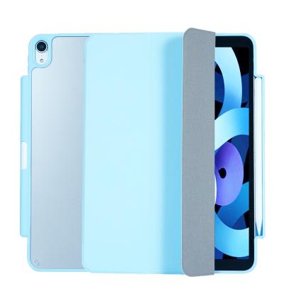 China Protection For Ipad Air4 10.9 Inch 2020 Case Clear Acrylic Back And Soft TPU Color Framed Smart Cover For iPad Air4 10.9 for sale