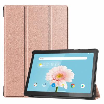 China Protective For Lenovo Tablet Case Triple Smart PU Leather Case For Lenovo Tab M10 Tb-X605F Tb-X505F Tb-X505X 10.1inch for sale