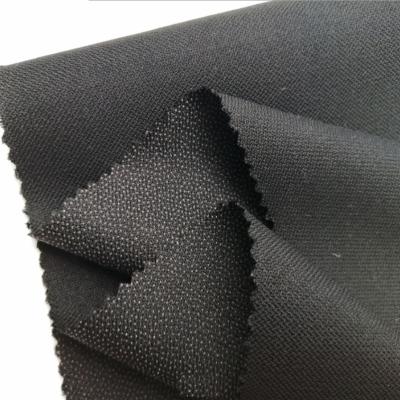 China Good quality fusible polyester broken twill weave interlining woven fusible liner for costume for sale